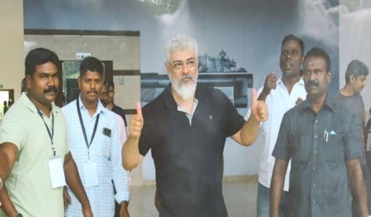 திருச்சியில் மாநில துப்பாக்கி சுடும் போட்டி : அஜித் பங்கேற்பு