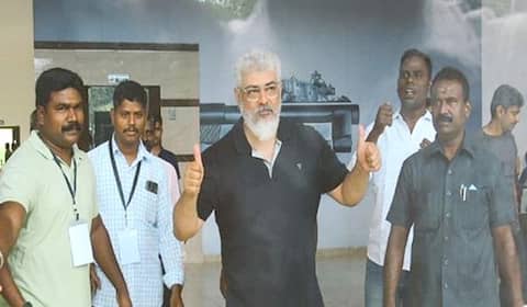திருச்சியில் மாநில துப்பாக்கி சுடும் போட்டி : அஜித் பங்கேற்பு