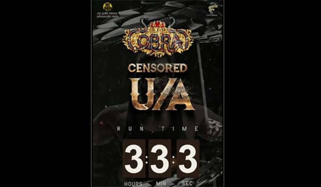 3 மணி 3 நிமிடம் 3 நொடி ஓடும் ‛கோப்ரா