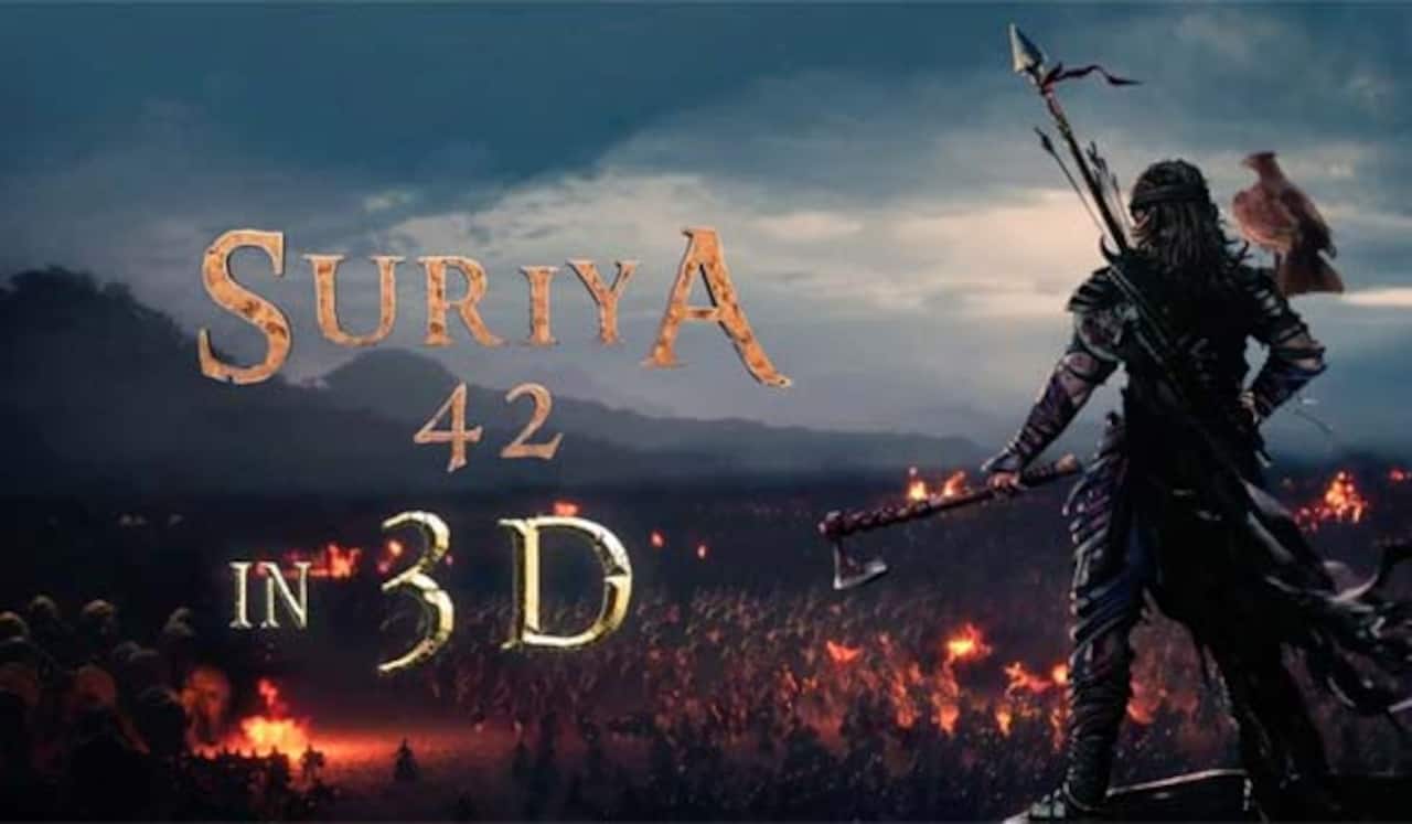 3டி டெக்னாலஜியில் சூர்யா- 42 : அசத்தலான மோஷன் போஸ்டர் வெளியானது
