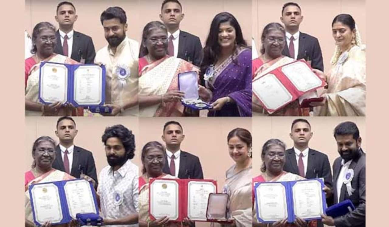 தேசிய விருதுகளை பெற்ற சூர்யா, அபர்ணா, ஜிவி பிரகாஷ், வசந்த் சாய், சுதா : ஜனாதிபதி வழங்கினார்