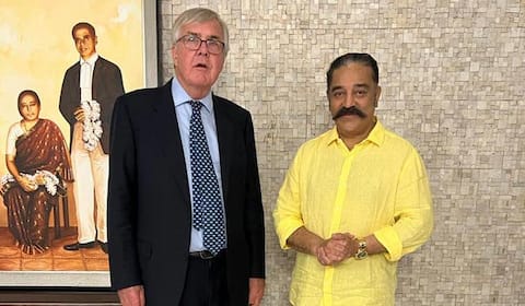 கமலுடன் இங்கிலாந்து எம்.பி.சந்திப்பு: சினிமா எதிர்காலம் குறித்து ஆலோசனை