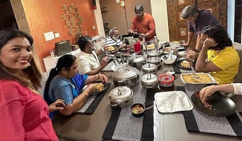 குடும்பத்துடன் நேரத்தை செலவிடும் தனுஷ்