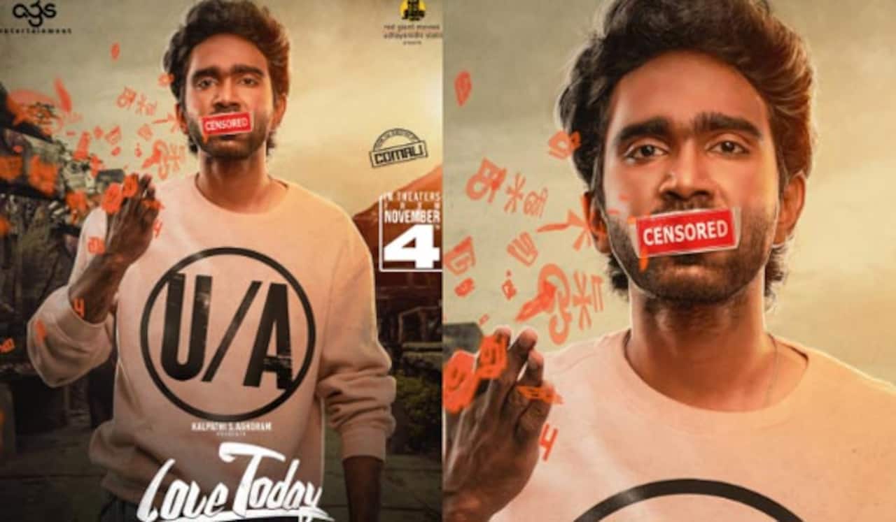 லவ் டுடே படத்தில் 21 இடங்களில் கைவைத்த சென்சார்