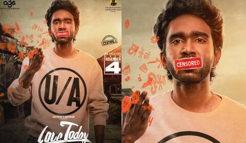 லவ் டுடே படத்தில் 21 இடங்களில் கைவைத்த சென்சார்
