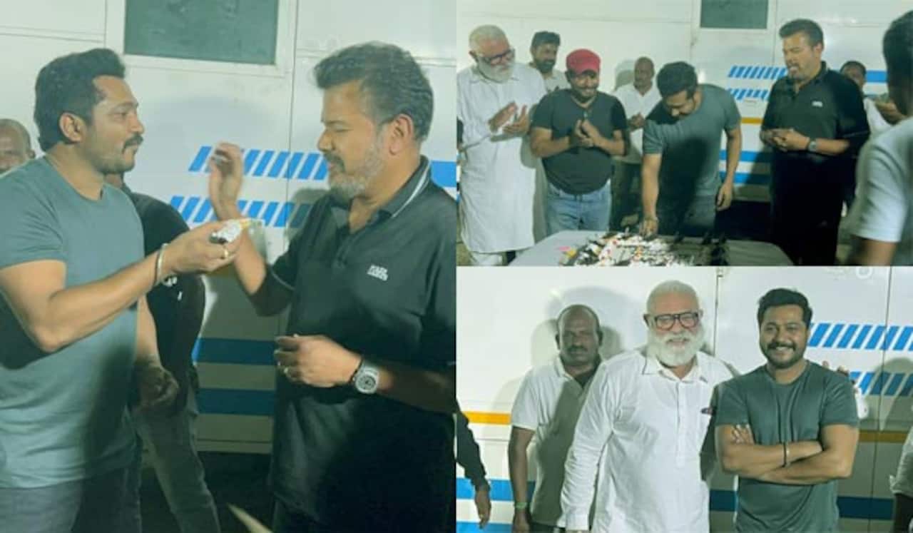 இந்தியன் 2 படப்பிடிப்பில் பிறந்தநாளை கொண்டாடிய பாபி சிம்ஹா