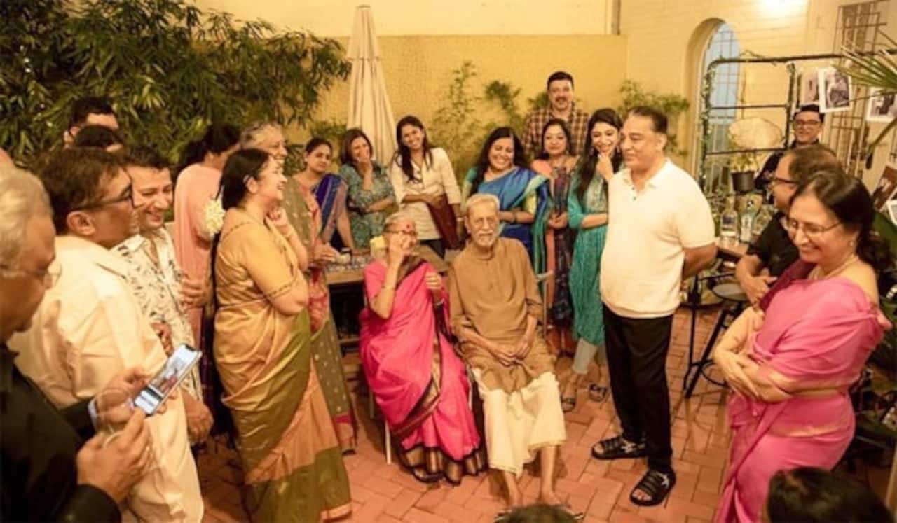 குடும்பத்தினர் உடன் கமல் : வைரலான போட்டோஸ்