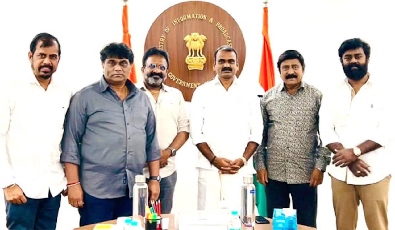 மத்திய அமைச்சர் எல்.முருகனை சந்தித்த தயாரிப்பாளர் சங்கம்