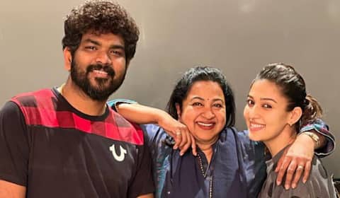 குழந்தைகளை பார்க்க நயன்தாரா வீட்டிற்கு விசிட் அடித்த ராதிகா