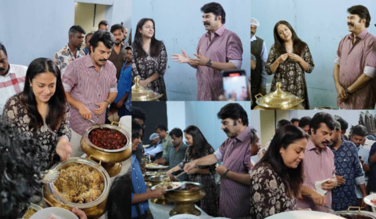 ஜோதிகாவுக்கு பிரியாணி விருந்தளித்து விடைபெற்ற மம்முட்டி