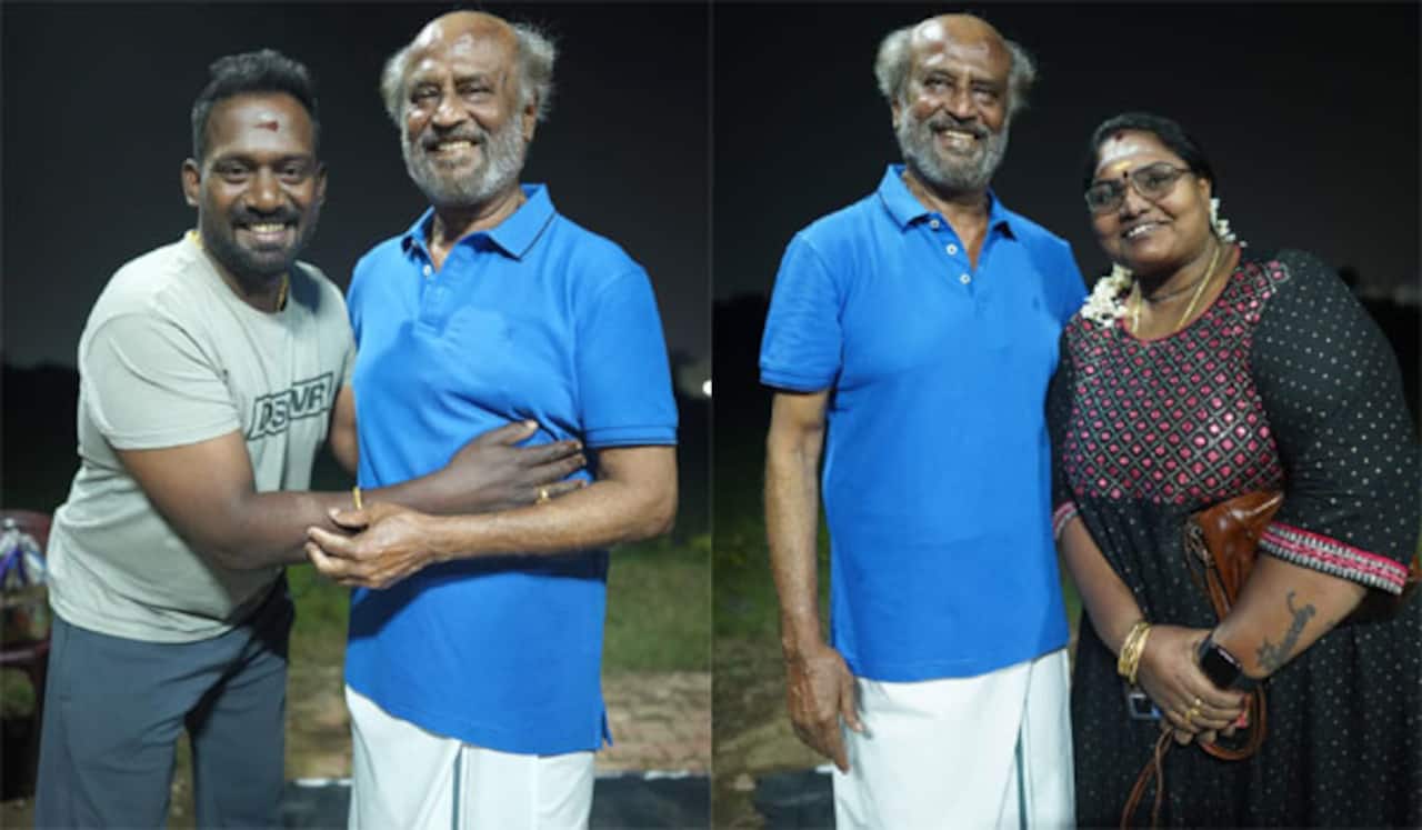 திருமணநாளில் ரஜினியிடம் வாழ்த்து பெற்ற ரோபோ சங்கர்