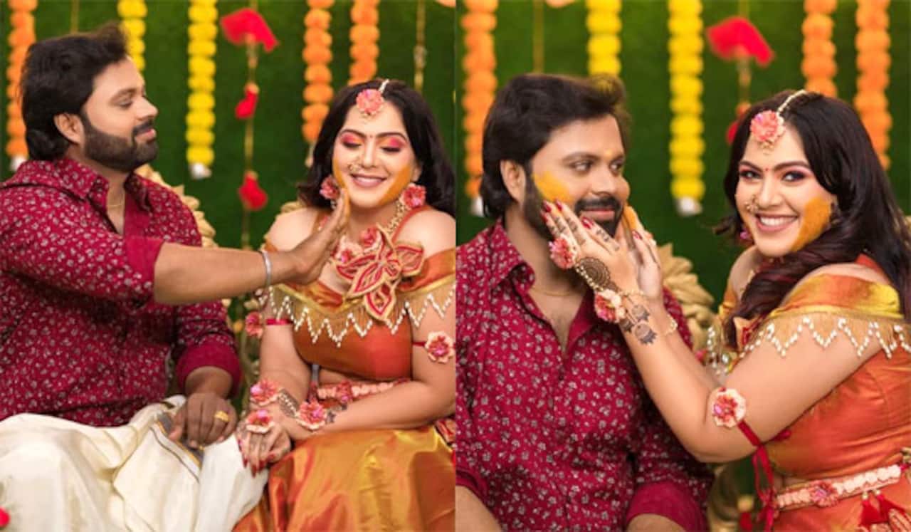 இதுவல்லவோ செம ஜோடி : கலக்கும் ஸ்வேதா பண்டேகர் திருமண புகைப்படங்கள்