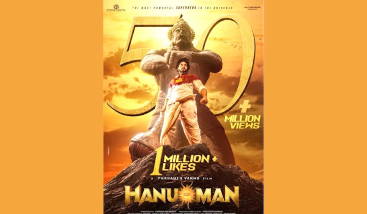 50 மில்லியன் பார்வைகளை கடந்த ஹனுமான் டீசர்