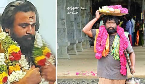 சசிகுமாருடன் நந்தன் படக்குழுவினர் சபரிமலை பயணம்