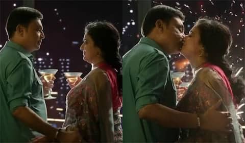 முத்தத்துடன் காதலை அறிவித்த மூத்த நட்சத்திர ஜோடி