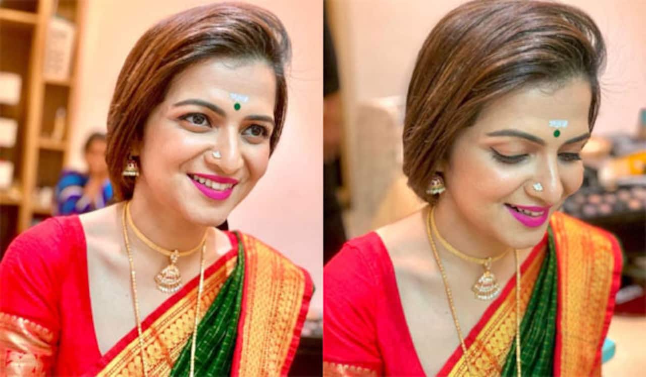 பச்சை பட்டு, மூக்குத்தியில் ஜொலிக்கும் டிடி! - என்ன அழகு?