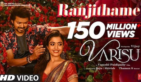 150 மில்லியன் பார்வைகளைக் கடந்த ரஞ்சிதமே...