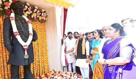 11 கோடியில் விஷ்ணுவர்த்தன் நினைவிடம் : முதல்வர் பொம்மை திறந்து வைத்தார்