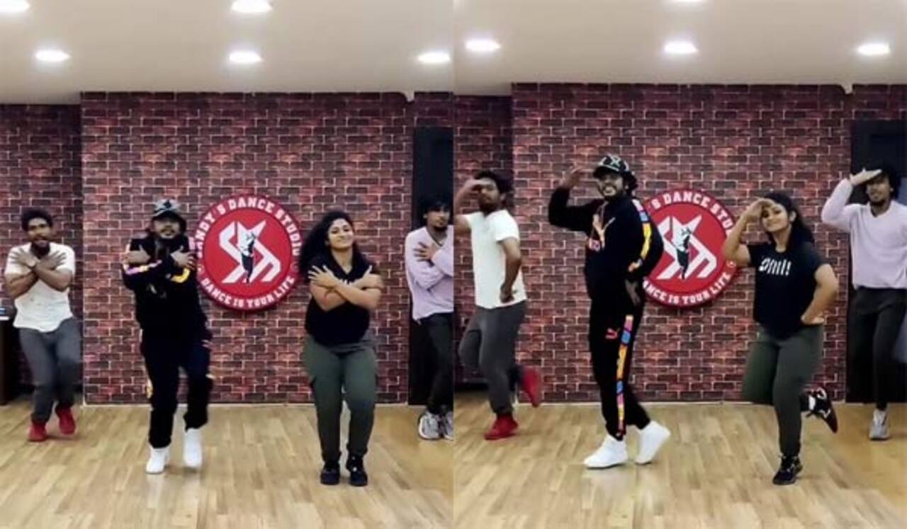 விஜய் ஸ்டைலிலேயே குத்தாட்டம் போட்ட சாண்டி, சில்வியா! வைரலாகும் டான்ஸ் வீடியோ
