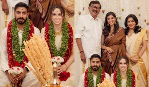 மகன் திருமணத்தை ஒன்றிணைந்து நடத்திய பிரியதர்ஷன் - லிசி