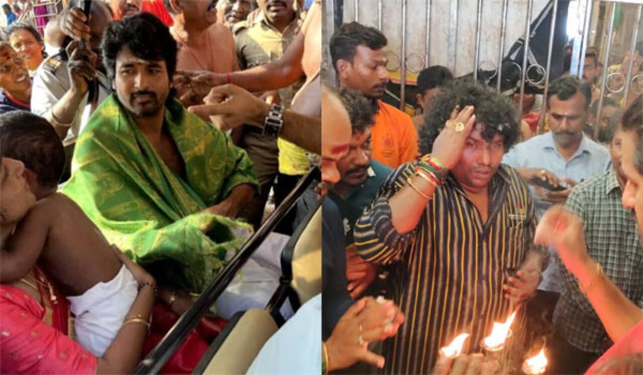 திருச்செந்தூரில் சிவகார்த்திகேயன் - காரைக்காலில் யோகிபாபு சாமி தரிசனம்