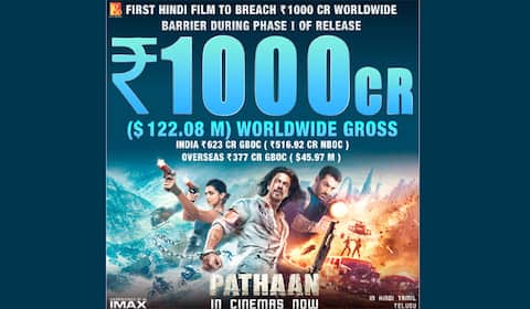 ரூ.1000 கோடி வசூலைக் கடந்த பதான்