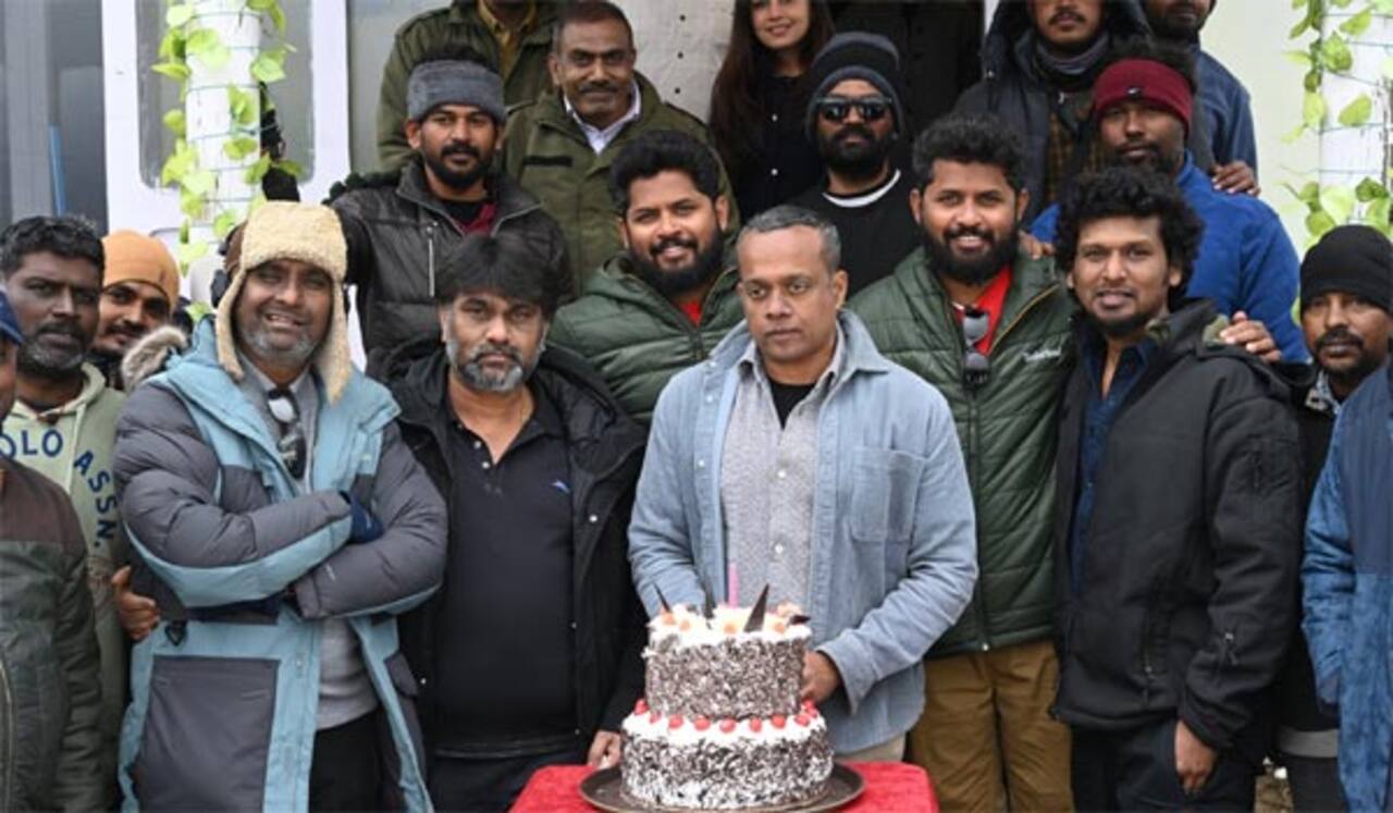 லியோ படப்பிடிப்பில் பிறந்தநாள் கொண்டாடிய கவுதம் மேனன்