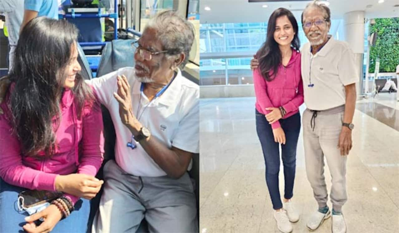 பாரதிராஜாவை சந்தித்த ரம்யா பாண்டியன்