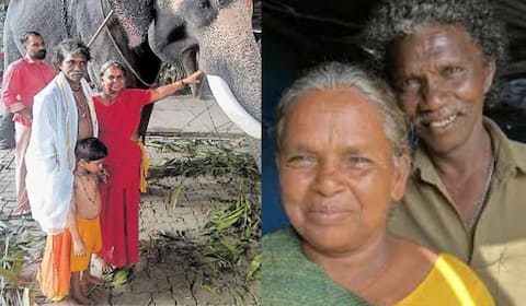குருவாயூர் கோவிலில் தரிசனம் செய்த ஆஸ்கர் விருது பட தம்பதி
