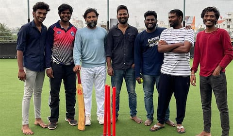கிரிக்கெட் பயிற்சியில் ‛அட்டகத்தி தினேஷ்