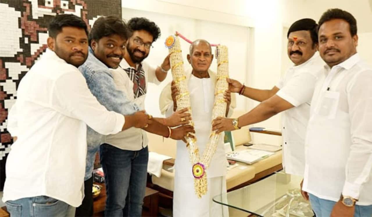 இளையராஜாவை சந்தித்த ராமராஜன் கூட்டணி