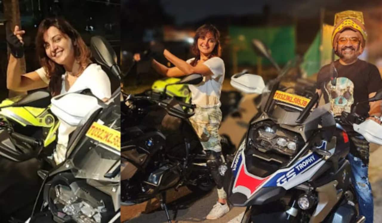இரவு நேரங்களில் பிஎம் டபிள்யூ பைக் ஓட்ட பயிற்சி எடுக்கும் மஞ்சு வாரியர்