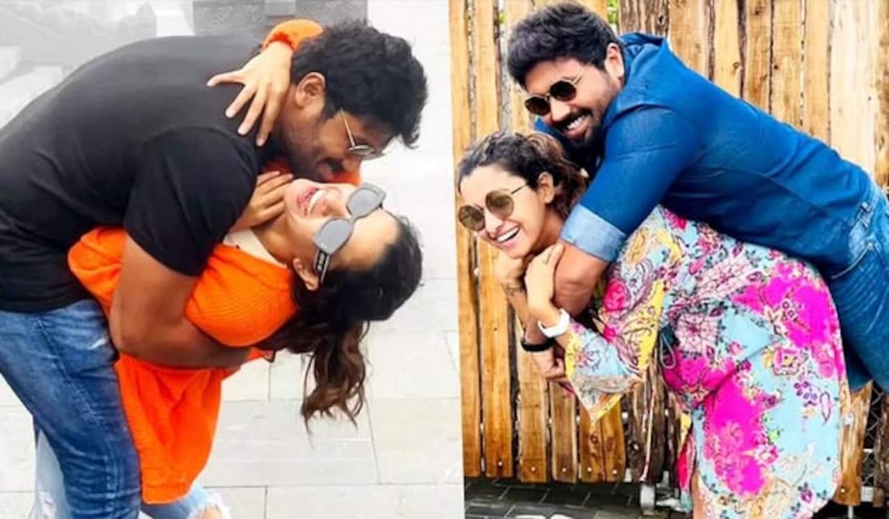 காதலரை கொஞ்சி மகிழும் பிரியா பவானி சங்கர்! வைரலாகும் வீடியோ!!