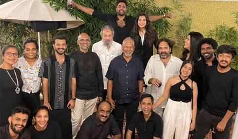தனது குழுவினருக்கு பார்ட்டி கொடுத்த மணிரத்னம்