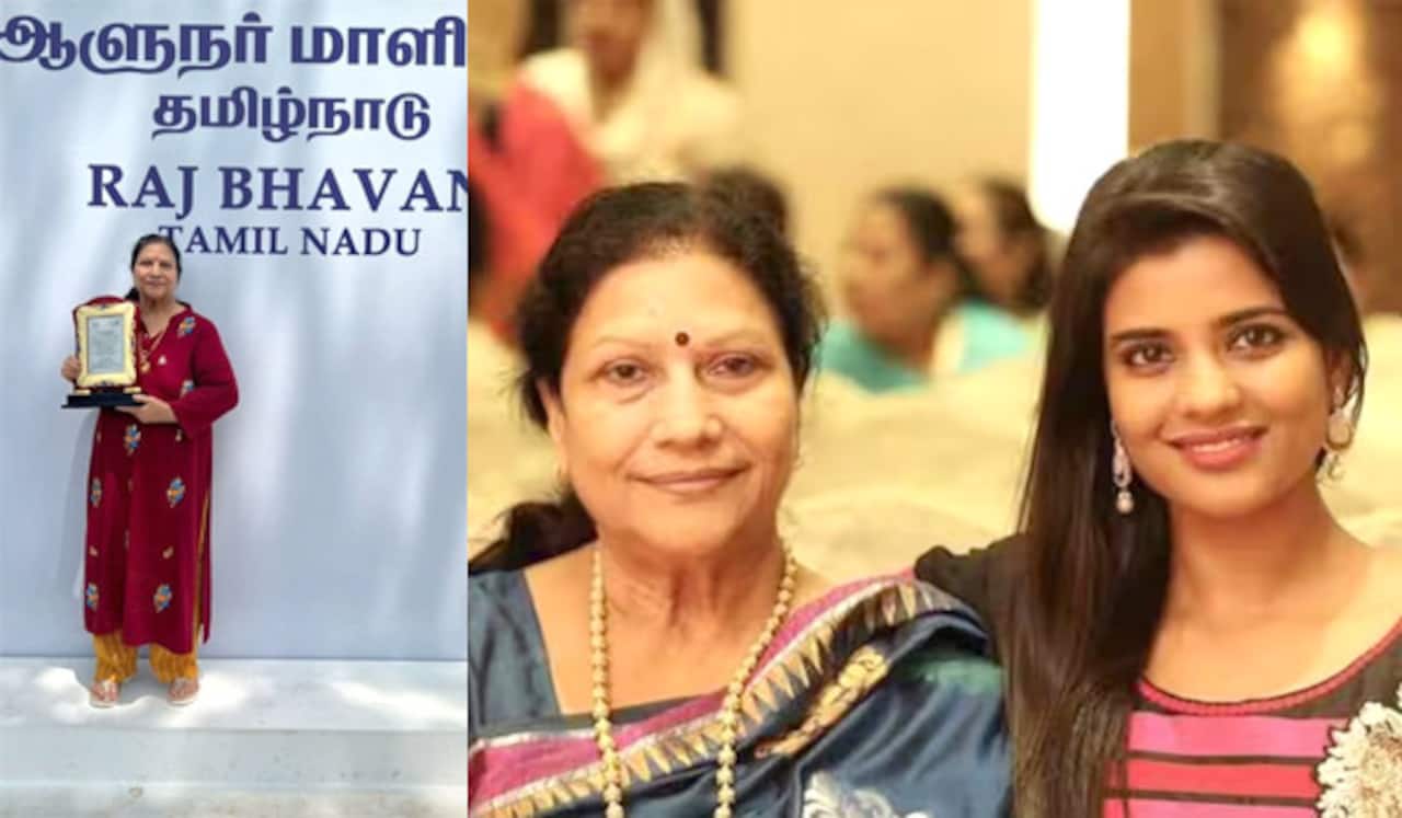 சிறந்த அன்னை : ஐஸ்வர்யா ராஜேஷ் அம்மாவுக்கு கவர்னர் விருது
