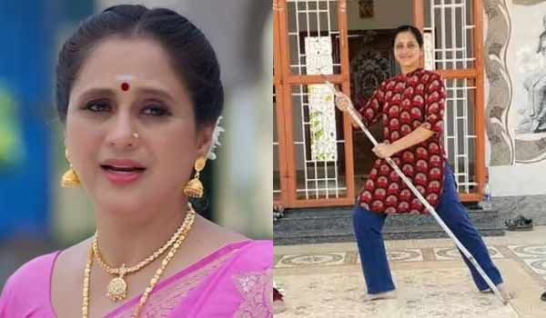 மாரி சீரியலுக்காக சிலம்பம் கற்றுக்கொண்ட தேவயானி!