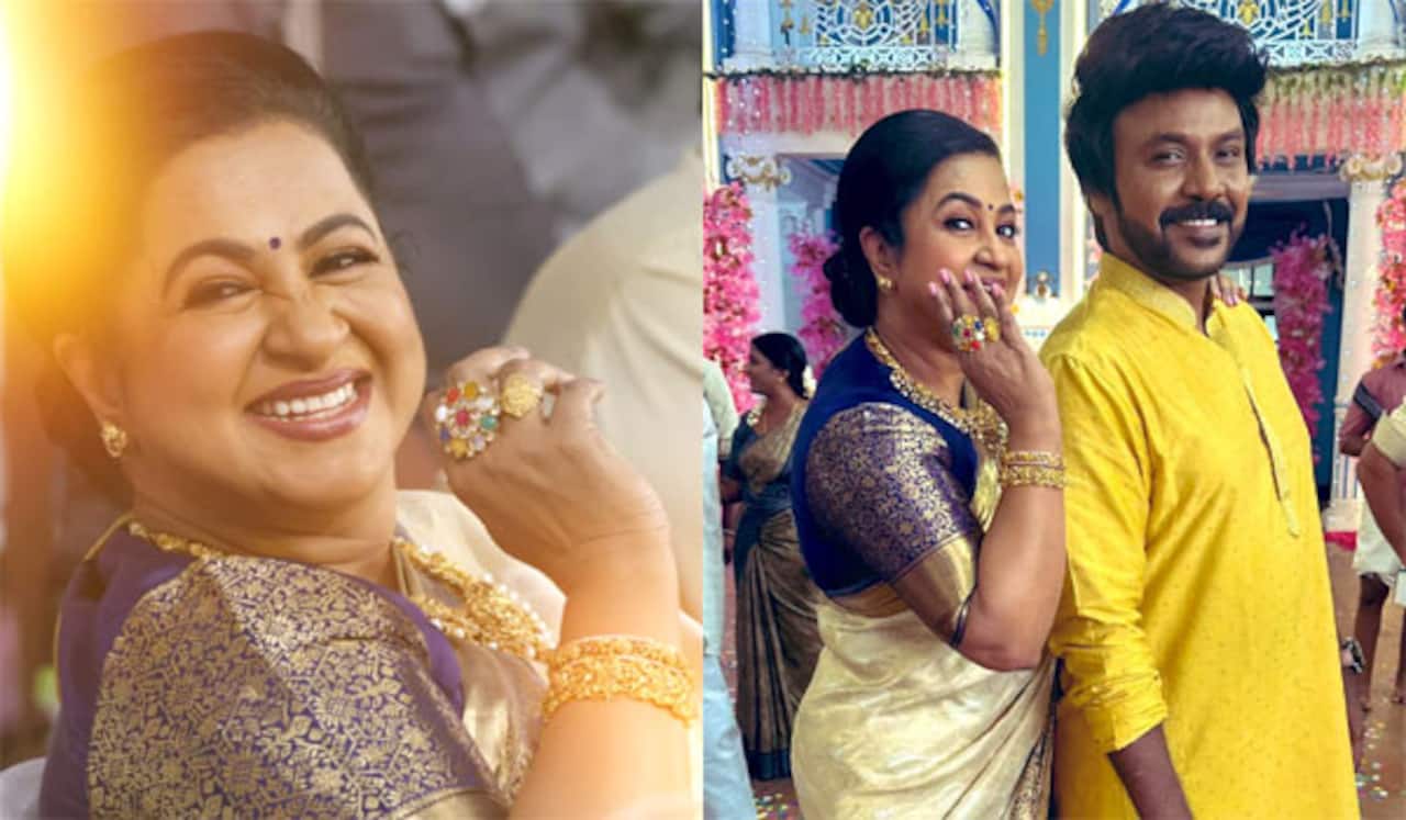 சந்திரமுகி 2 படப்பிடிப்பு நிறைவு : ராதிகாவுக்கு தங்கம் பரிசளித்த லாரன்ஸ்