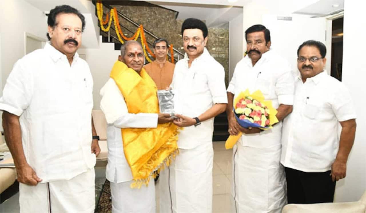 இளையராஜாவுக்கு முதல்வர் ஸ்டாலின் நேரில் வாழ்த்து