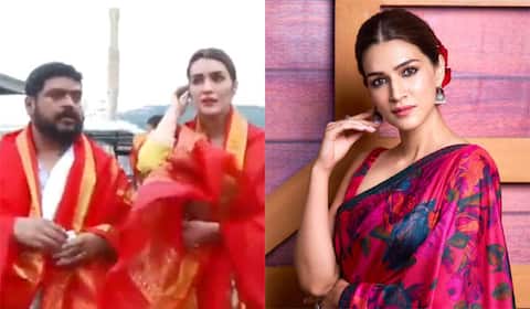 திருப்பதியில் ஆதிபுருஷ் கதாநாயகி கிரித்தி சனோன் வழிபாடு