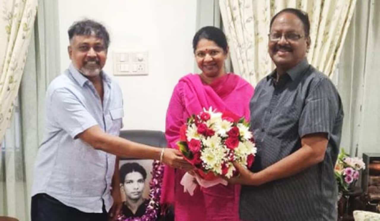 கனிமொழியுடன் லிங்குசாமி திடீர் சந்திப்பு