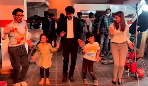 குழந்தைகளுடன் விஜய் நடனமாடும் வீடியோவை வெளியிட்டு வாழ்த்திய பூஜா ஹெக்டே