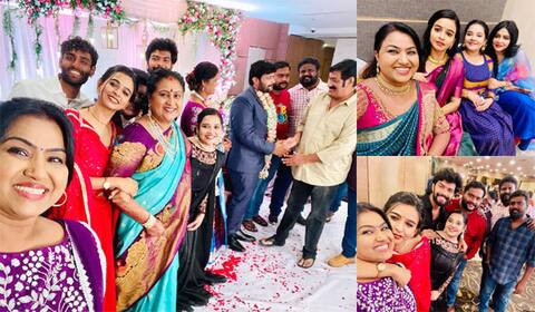 ராஜலெட்சுமி வீட்டு திருமணத்தில் ஒன்றாக இணைந்த பாக்கியலெட்சுமி குழுவினர்