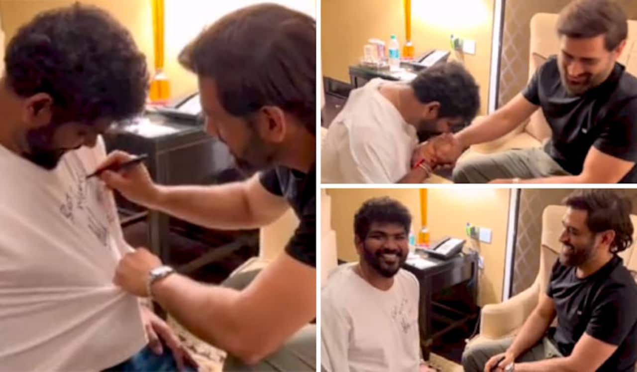 தோனி தந்த ஆட்டோகிராப் : முத்தம் தந்து மகிழ்ந்த விக்னேஷ் சிவன்