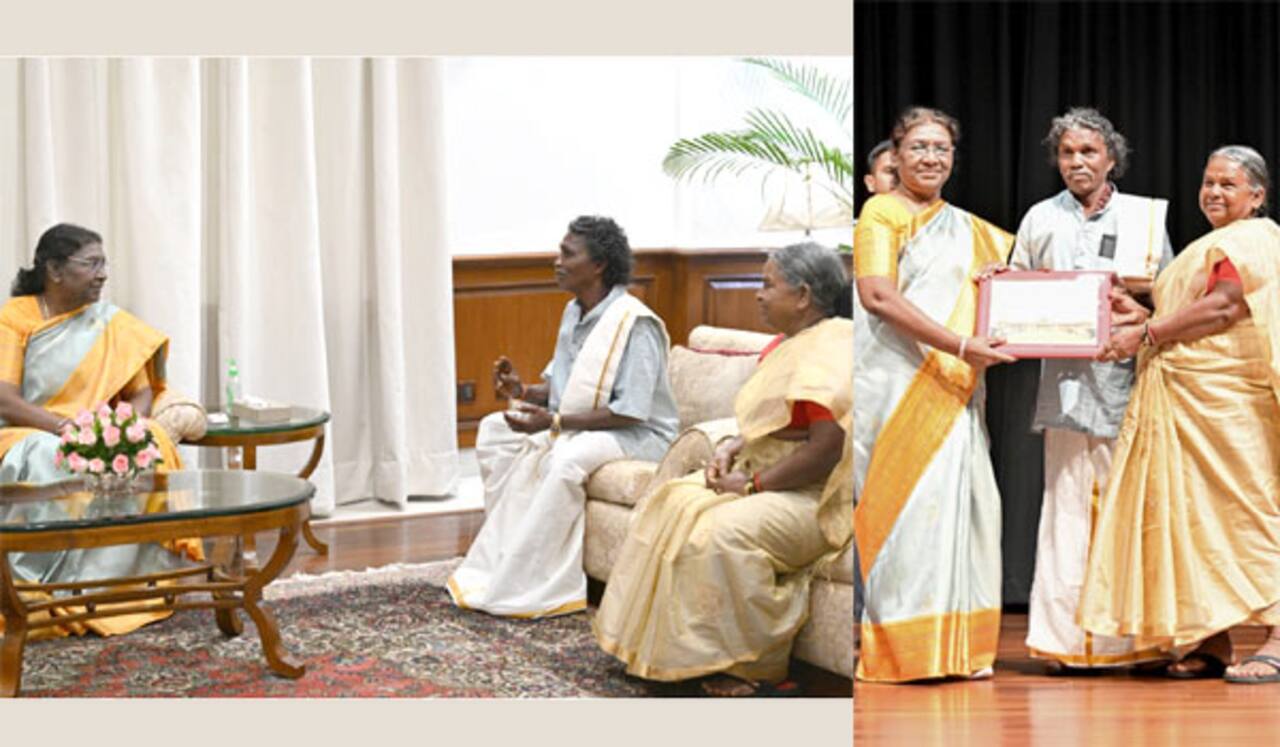 யானை தம்பதியர் பொம்மன், பெல்லியை பாராட்டிய ஜனாதிபதி