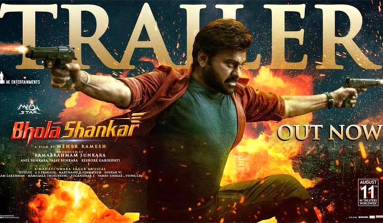 வேதாளம் தெலுங்கு ரீமேக்கான போலா சங்கர் டிரைலர் : அதிரடி காட்டும் சிரஞ்சீவி