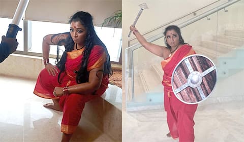 வேலுநாச்சியாராக கலக்கும் எதிர்நீச்சல் ஜான்சி ராணி
