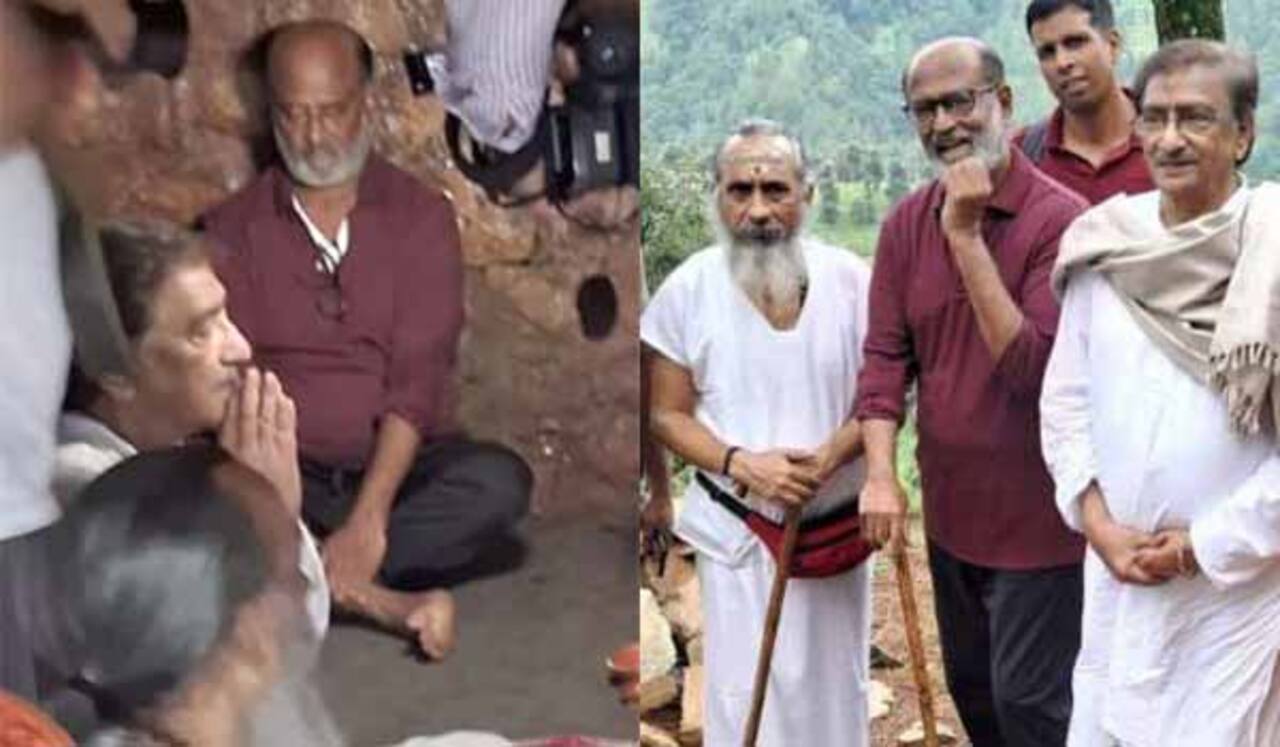 பாபா குகையில் ரஜினி தியானம்