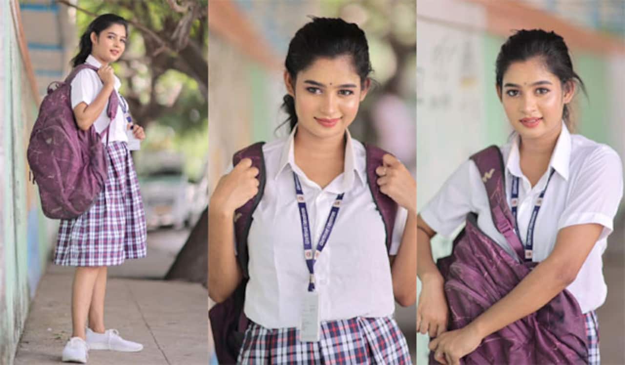 பள்ளிச் சீருடையில் பிக்பாஸ் ஜனனி கியூட் கிளிக்ஸ்