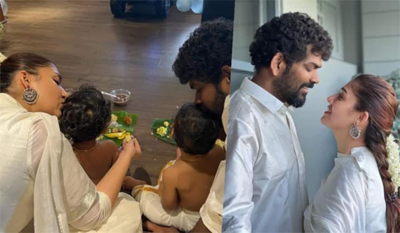 குழந்தைகளுடன் ஓணம் கொண்டாடிய விக்னேஷ் சிவன் - நயன்தாரா தம்பதி