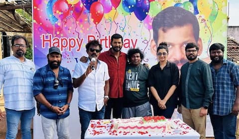 பிறந்தநாள் கொண்டாட்டத்துடன் விஷால் 34வது பட முதற்கட்ட படப்பிடிப்பு நிறைவு